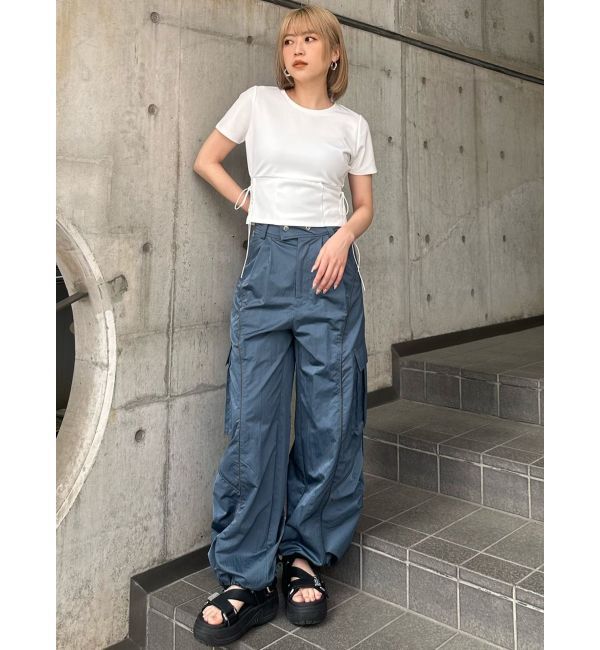 MURUA「ラインカーゴパンツ」|カーゴ|