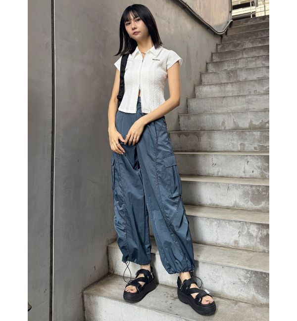 MURUA「ラインカーゴパンツ」|カーゴ|