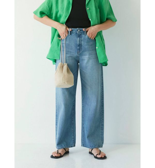 Ungrid「ハイウエストオーガニックコットンルーズデニム」|デニム|