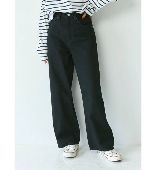 Ungrid「ハイウエストオーガニックコットンルーズデニム」|デニム|