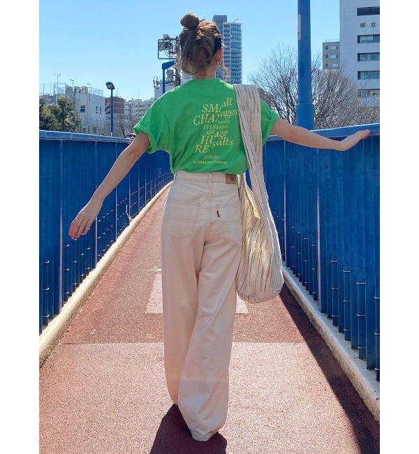 Ungrid「ハイウエストオーガニックコットンルーズデニム」|デニム|