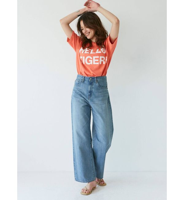 Ungrid「ハイウエストオーガニックコットンルーズデニム」|デニム|