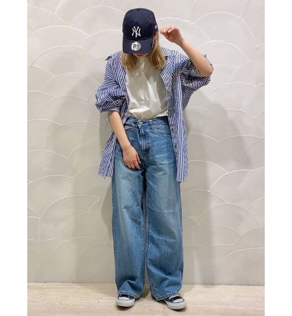 Ungrid「ハイウエストオーガニックコットンルーズデニム」|デニム|