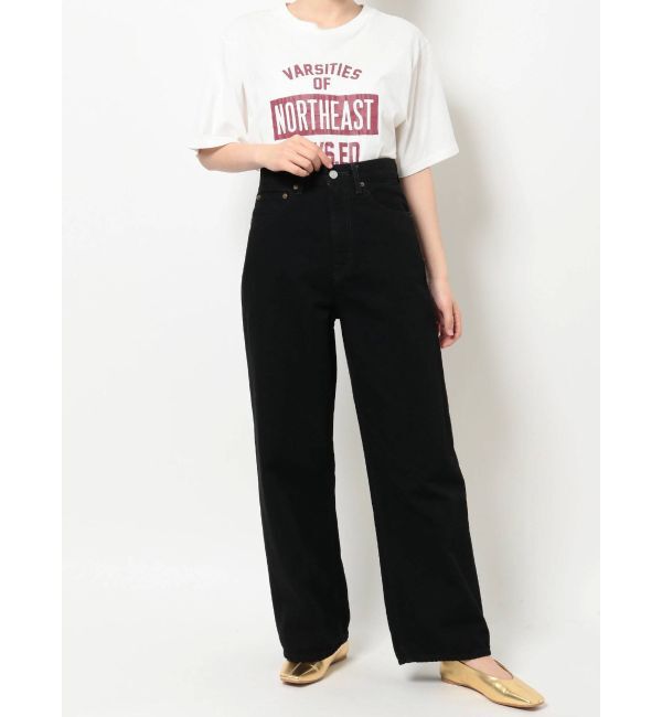 Ungrid「ハイウエストオーガニックコットンルーズデニム」|デニム|