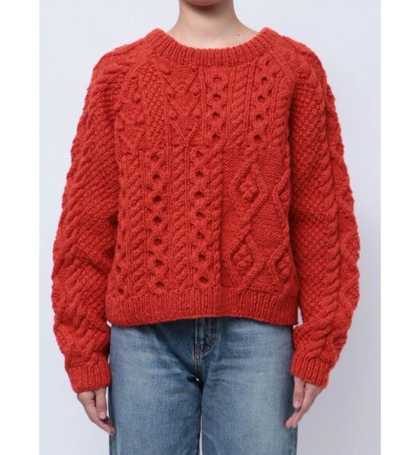 Ungrid「パッチワークケーブルルーズニット」|ニット・セーター|