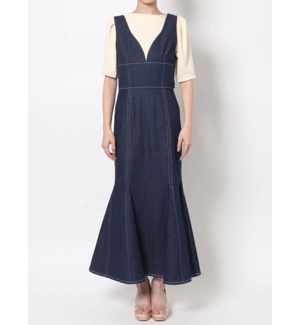 LAGUNAMOON「ビスチェマーメイドデニムワンピース」|ワンピース|