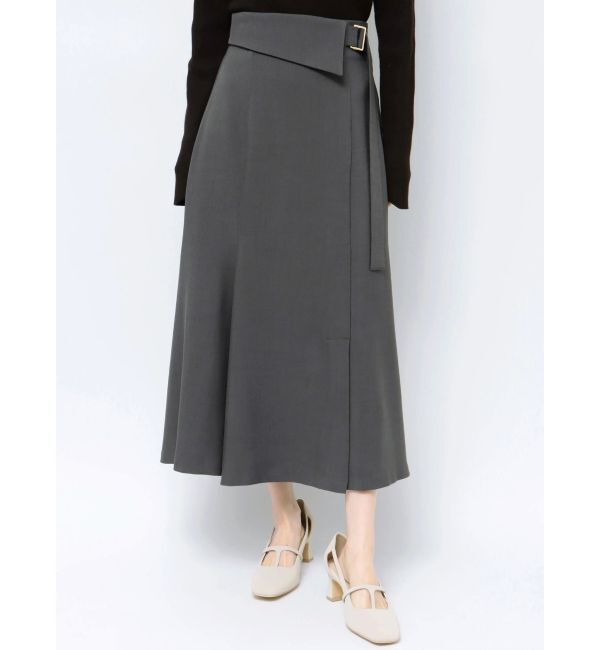 LAGUNAMOON「アシンメトリーウエストラペルスカート」|スカート|