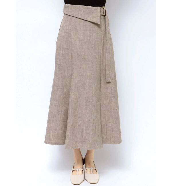 LAGUNAMOON「アシンメトリーウエストラペルスカート」|スカート|