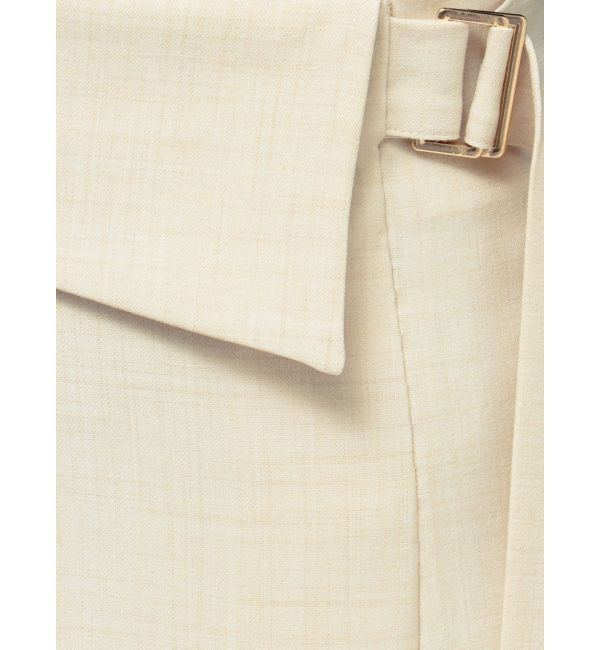 LAGUNAMOON「アシンメトリーウエストラペルスカート」|スカート|