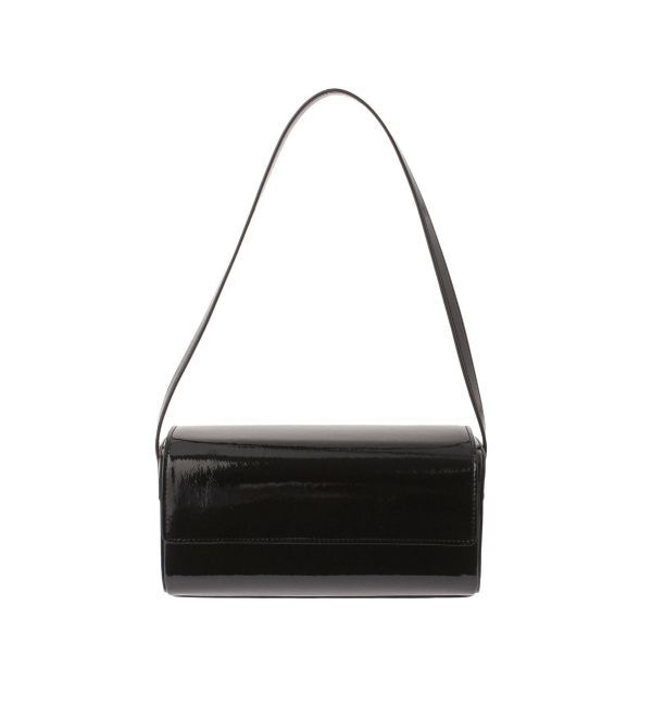 LAGUNAMOON「エナメルスクエアミニバッグ」|ハンドバッグ|ブラック