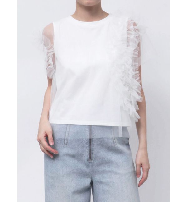 LAGUNAMOON「フリルチュールレイヤードトップス」|Tシャツ・カットソー|