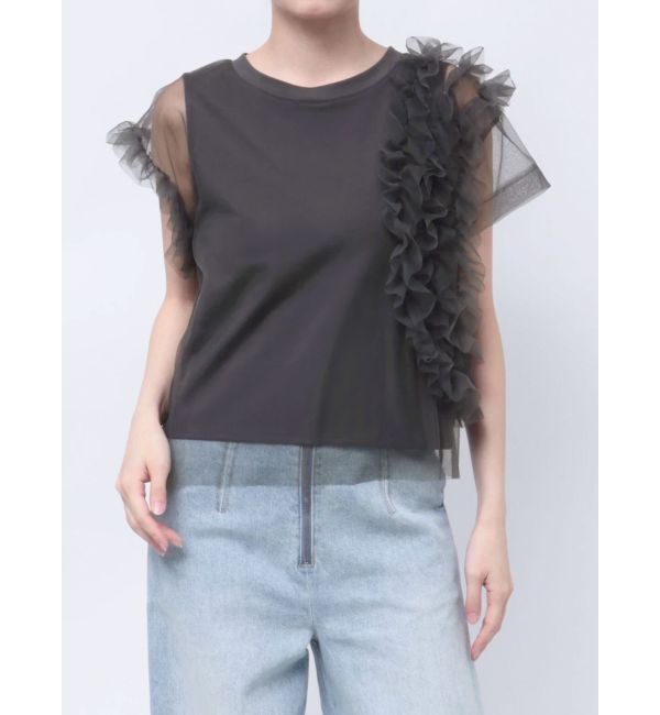 LAGUNAMOON「フリルチュールレイヤードトップス」|Tシャツ・カットソー|