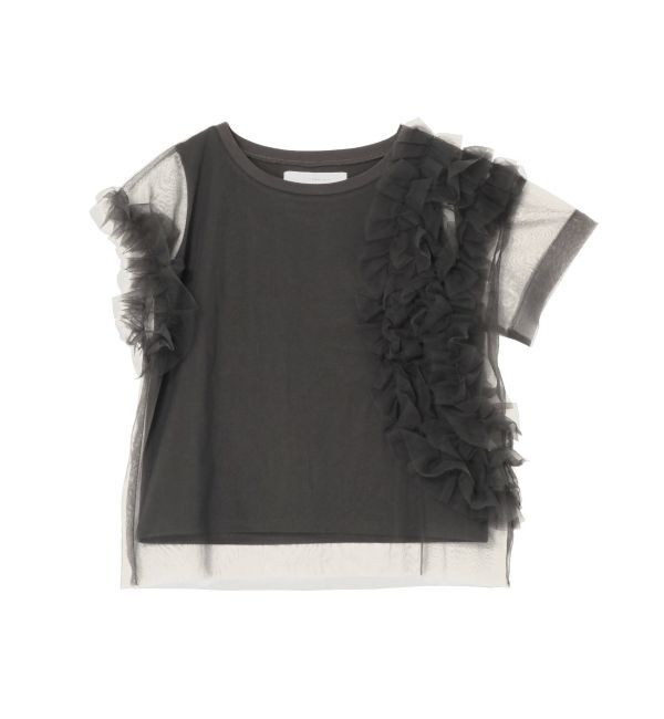 LAGUNAMOON「フリルチュールレイヤードトップス」|Tシャツ・カットソー|