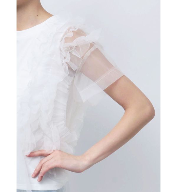 LAGUNAMOON「フリルチュールレイヤードトップス」|Tシャツ・カットソー|