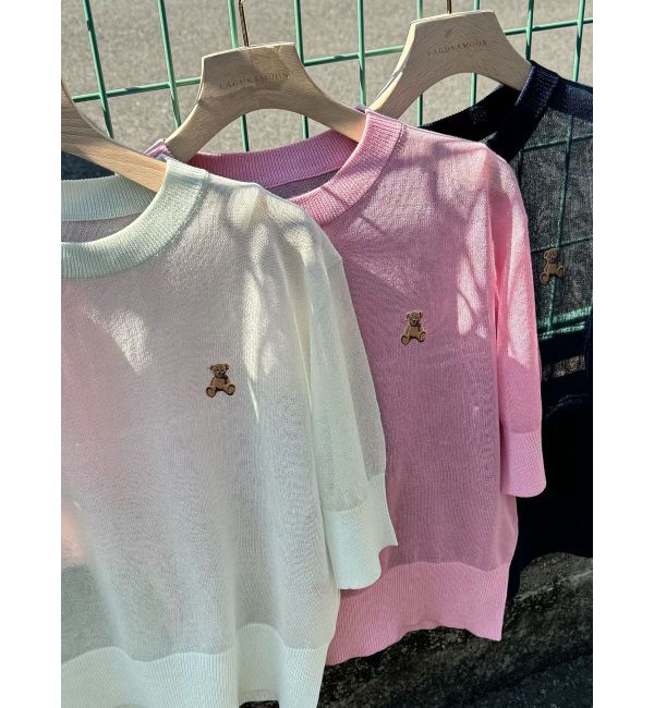 LAGUNAMOON「【POLO BCSコラボ】シアーベアニットプルオーバー」|ニット・セーター|