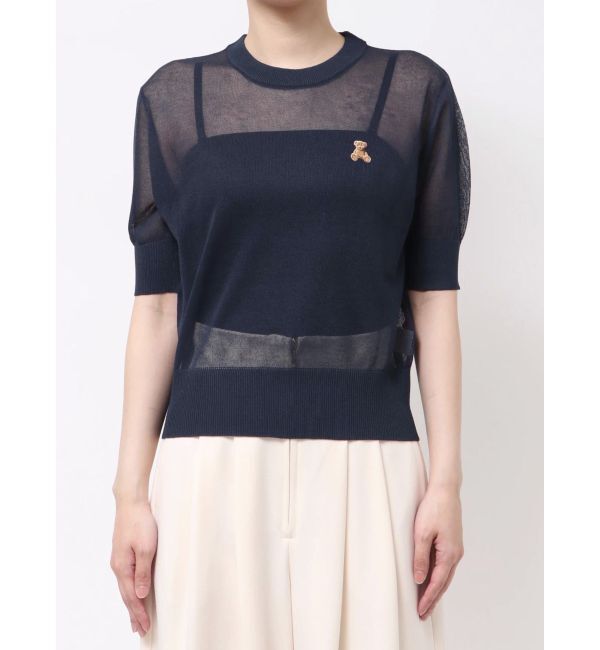 LAGUNAMOON「【POLO BCSコラボ】シアーベアニットプルオーバー」|ニット・セーター|