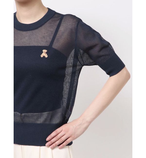 LAGUNAMOON「【POLO BCSコラボ】シアーベアニットプルオーバー」|ニット・セーター|