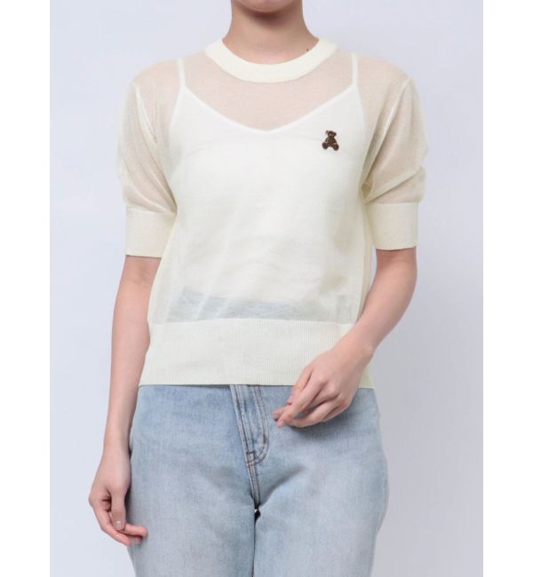 LAGUNAMOON「【POLO BCSコラボ】シアーベアニットプルオーバー」|ニット・セーター|