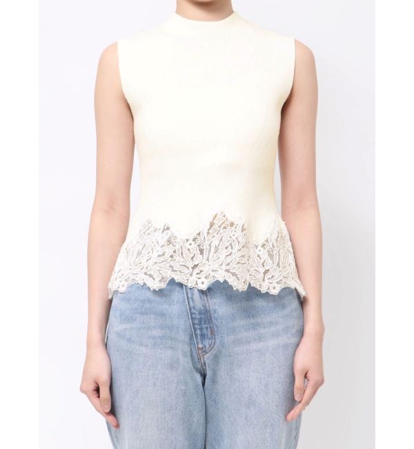 LAGUNAMOON「ヘムレースニットプルオーバー」|ニット・セーター|