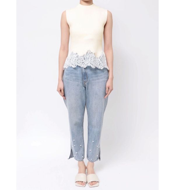 LAGUNAMOON「ヘムレースニットプルオーバー」|ニット・セーター|