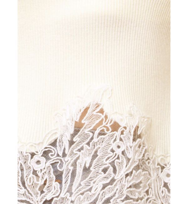 LAGUNAMOON「ヘムレースニットプルオーバー」|ニット・セーター|