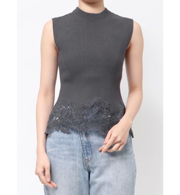 LAGUNAMOON「ヘムレースニットプルオーバー」|ニット・セーター|