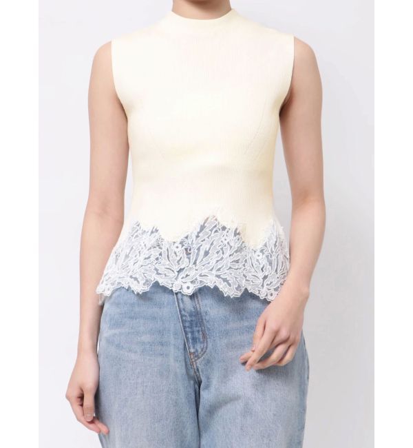 LAGUNAMOON「ヘムレースニットプルオーバー」|ニット・セーター|
