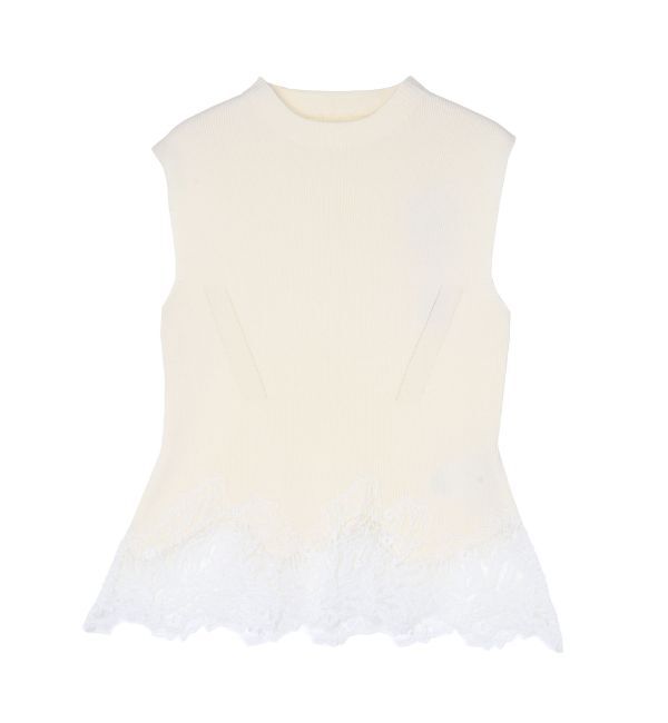 LAGUNAMOON「ヘムレースニットプルオーバー」|ニット・セーター|