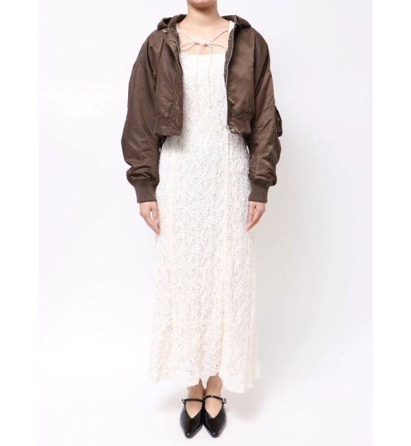 LAGUNAMOON「ショートMA-1」|ブルゾン・スタジャン|