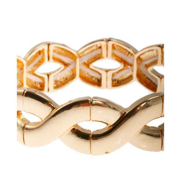 EVRIS「WIDE CHAIN 2SET バングル」|ブレスレット・バングル|