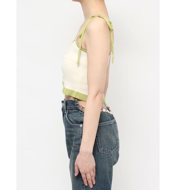 EVRIS「ドロストフリルニットキャミソール」|ニット・セーター|