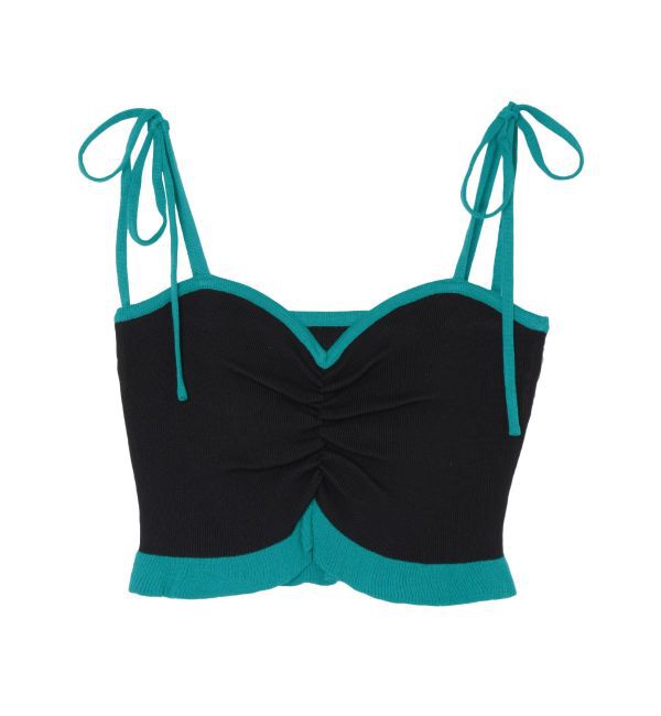 EVRIS「ドロストフリルニットキャミソール」|ニット・セーター|