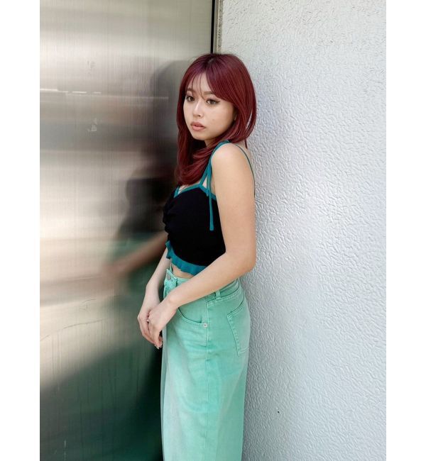 EVRIS「ドロストフリルニットキャミソール」|ニット・セーター|