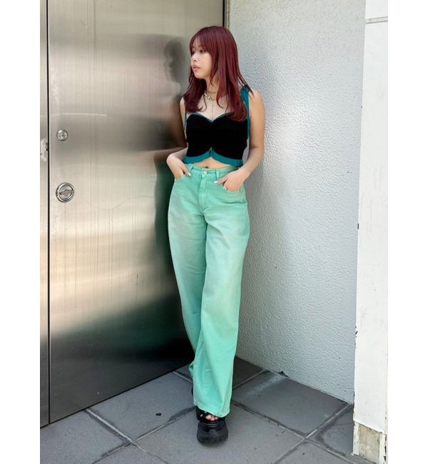 EVRIS「ドロストフリルニットキャミソール」|ニット・セーター|