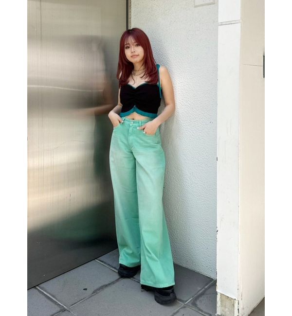 EVRIS「ドロストフリルニットキャミソール」|ニット・セーター|