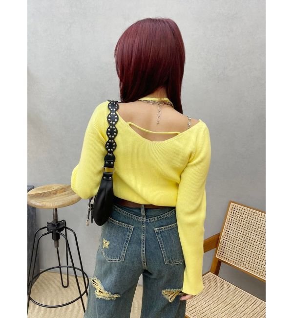 EVRIS「チョーカーネックニットトップス」|ニット・セーター|