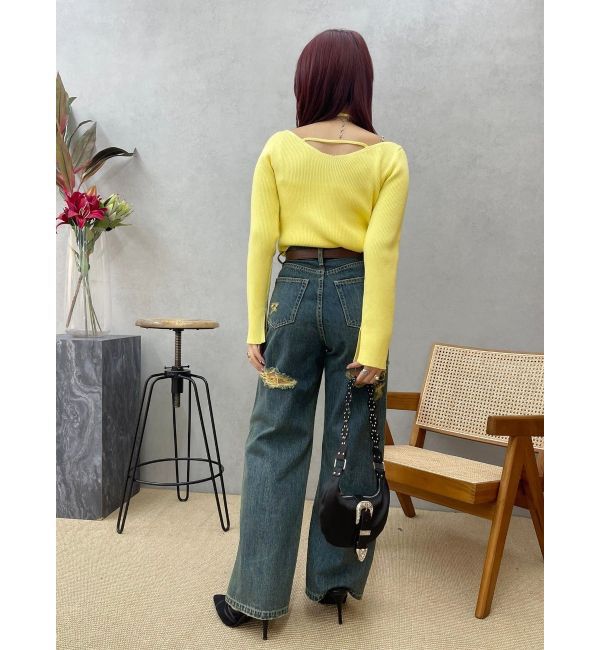 EVRIS「チョーカーネックニットトップス」|ニット・セーター|