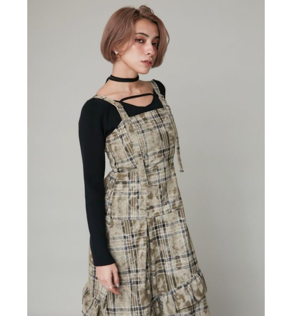 EVRIS「チョーカーネックニットトップス」|ニット・セーター|ブラック