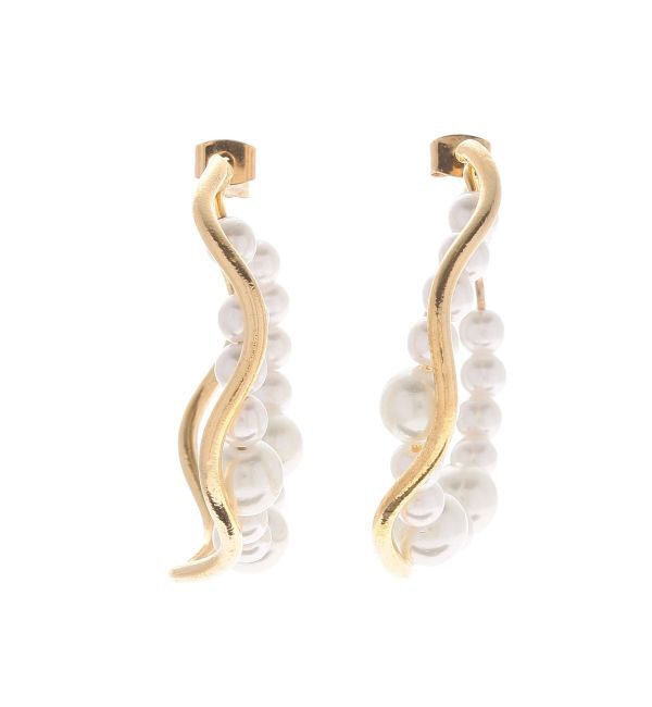 EVRIS「PEARL MIX HOOPピアス」|ピアス|