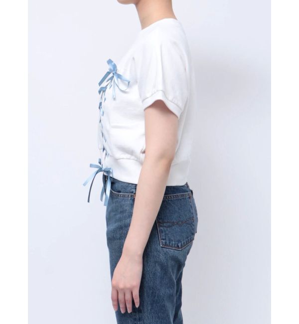 jouetie「レースアップリボントップス」|Tシャツ・カットソー|