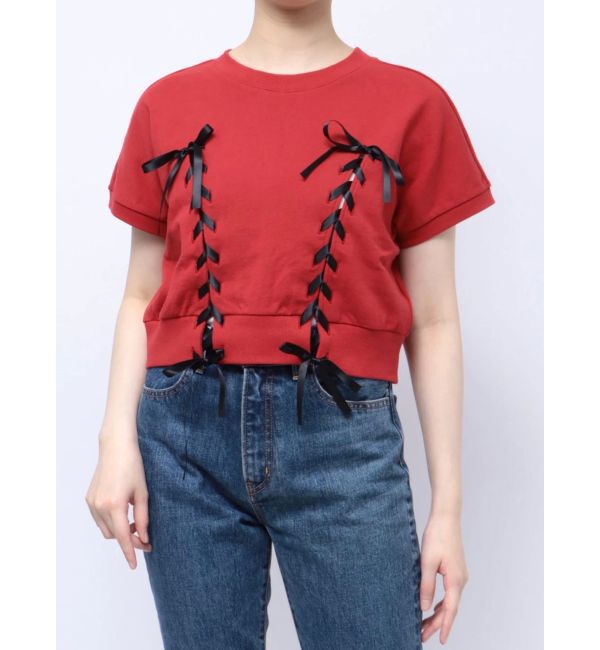 jouetie「レースアップリボントップス」|Tシャツ・カットソー|