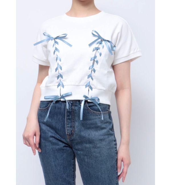 jouetie「レースアップリボントップス」|Tシャツ・カットソー|