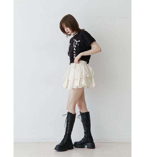 jouetie「レースアップリボントップス」|Tシャツ・カットソー|