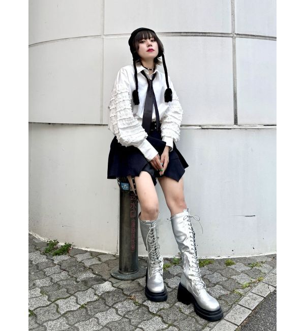 jouetie「スリーブフリルルーズタイシャツ【セットアイテム】」|シャツ・ブラウス|