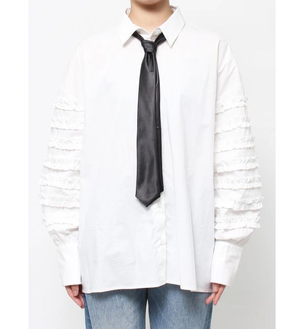 jouetie「スリーブフリルルーズタイシャツ【セットアイテム】」|シャツ・ブラウス|