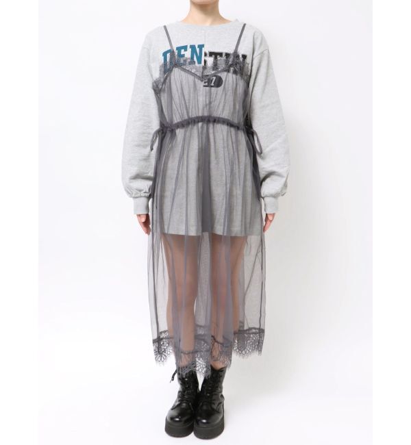 jouetie「チュールレイヤードロングワンピース」|ワンピース|