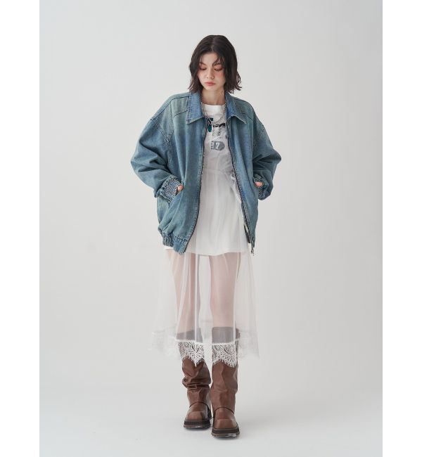 jouetie「チュールレイヤードロングワンピース」|ワンピース|