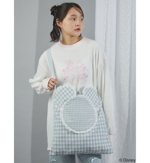 merry jenny「MICKEY / フリルギンガムトート」|トートバッグ|