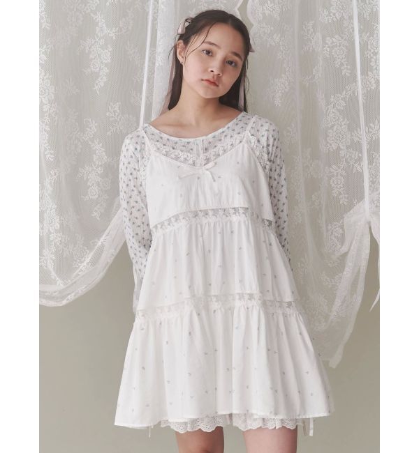 merry jenny「flowerフレアベビードール」|シャツ・ブラウス|