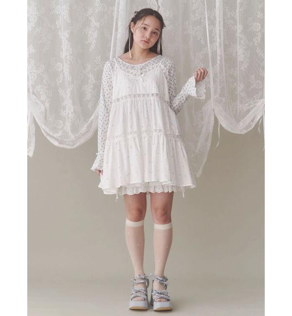 merry jenny「flowerフレアベビードール」|シャツ・ブラウス|